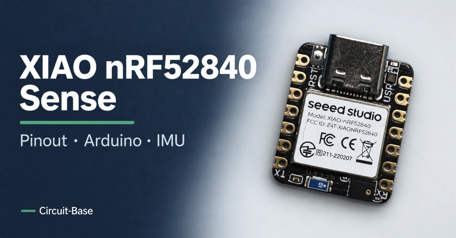 XIAO nRF52840 Sense: Pinout, Arduino und interne IMU.